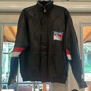 Vintage starter leather rangers jacket